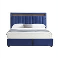 thumbnail image 1 of Lift Storage Bed with RF LED Lights Blue - King, 1 of 5