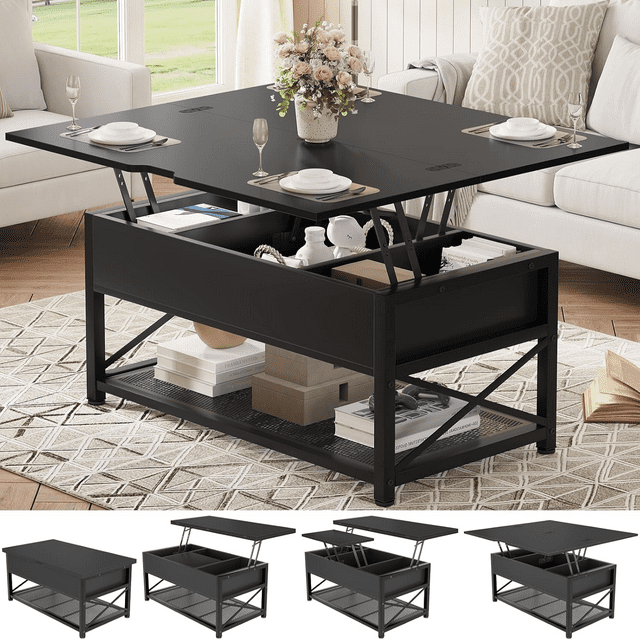 Lift Top Coffee Table 4 in 1 Coffee Table with Storage for Living Room