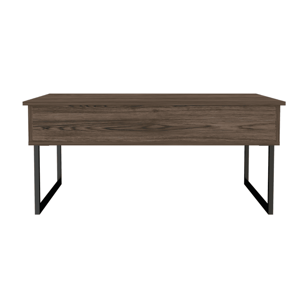 40.9" Dark Walnut Lift-Top Coffee Table - Hidden Storage & Flexible ...