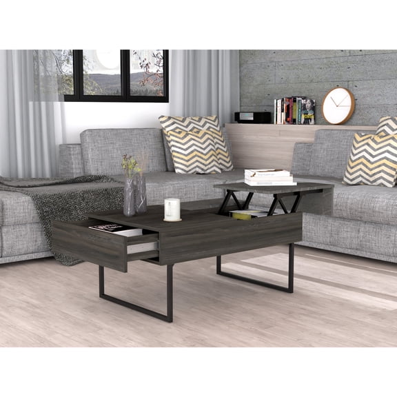 Lift Top Coffee Table / For Game Nights / Spacious Surface for Game Setup