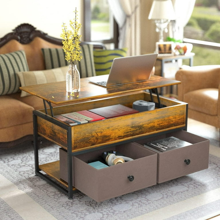 Industrial pop up coffee table deals