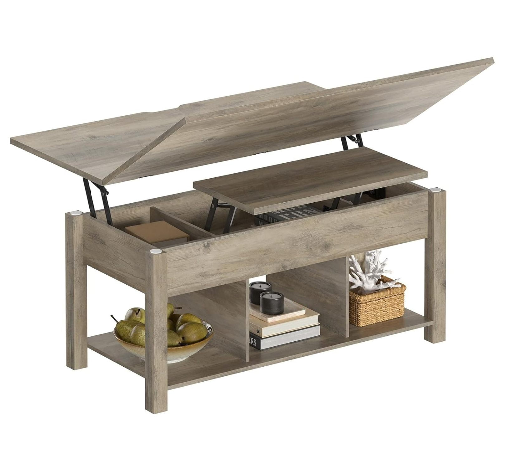 Lift Top Coffee Table for Living Room, 4 in 1 Coffee Table with Storage