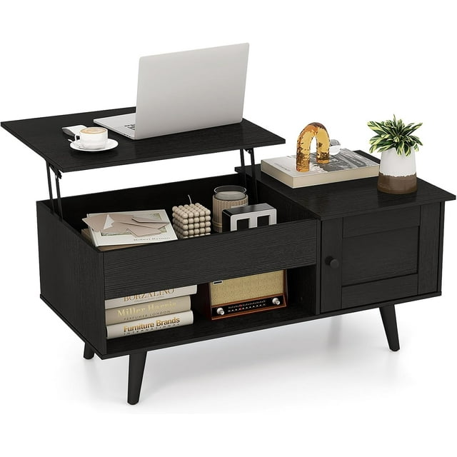 Lift Top Coffee Table with Storage Living Room Table with Hidden