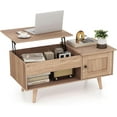 Lift Top Coffee Table with Storage Living Room Table with Hidden