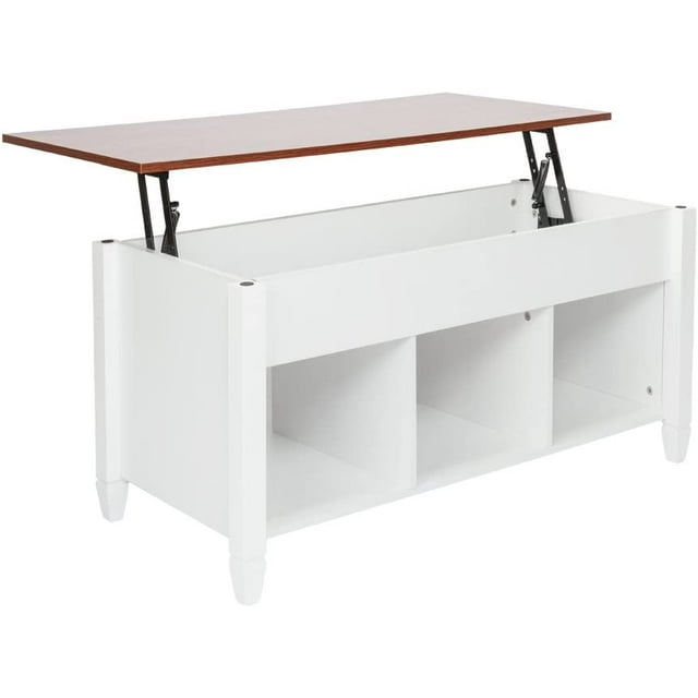 Lift Top Coffee Table with Modern Furniture Hidden Storage Compartment