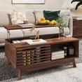 thumbnail image 1 of Lift Top Coffee Table with Storage, Mid  Modern Walnut Coffee Table for Living Room, 1 of 8