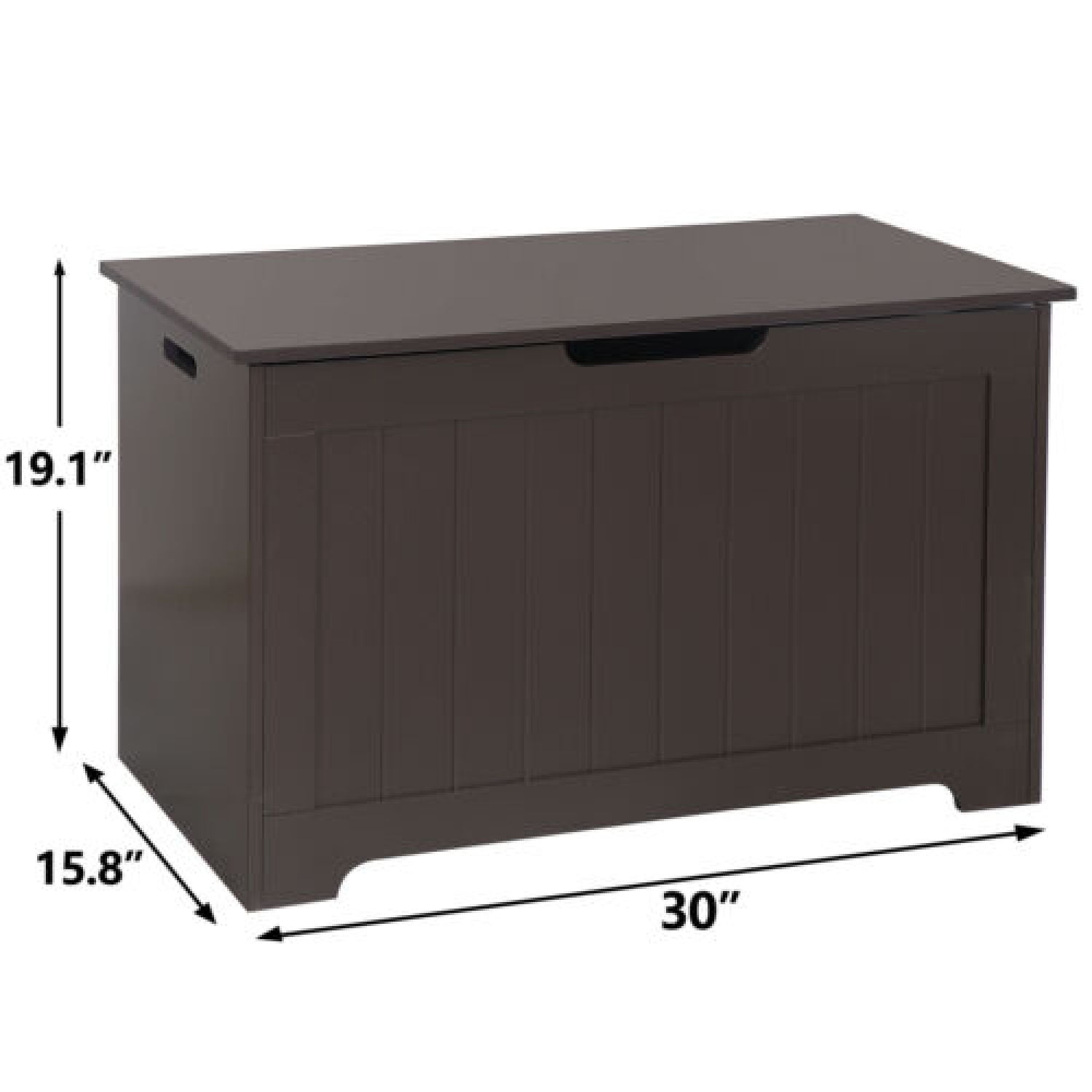 Lift Top Entryway Storage Chest/Bench with 2 Safety Hinge Toy Box ...