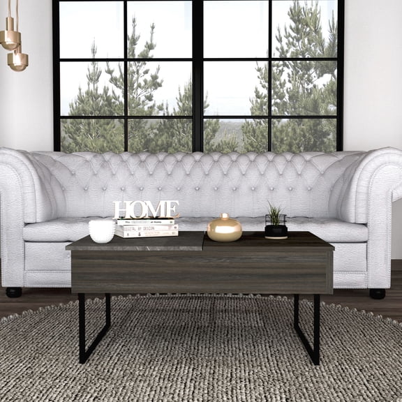 Lift Top with Concealed Storage and Drawer - Keeps Essentials Organized at Home