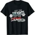 thumbnail image 1 of Lift Weights Eat Steaks - Funny Workout Gym Meat Lover Gift T-Shirt, 1 of 2