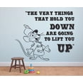 thumbnail image 1 of Lift You Up Dumbo Quote Disney Cartoon Life Quotes Wall Sticker Art Decal for Girls Boys Room Bedroom Nursery Kindergarten House Fun Home Decor Stickers Wall Art Vinyl Decoration Size (10x10 inch), 1 of 3