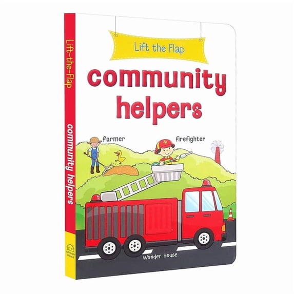 Lift the Flap: Community Helpers: Early Learning Novelty Board Book for Children, (Board Book)