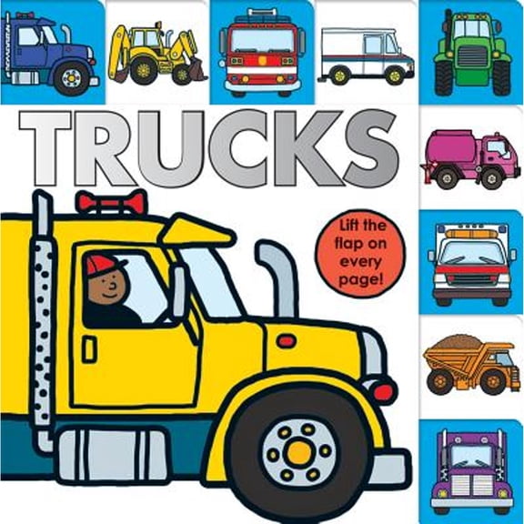 Pre-Owned Lift-The-Flap Tab: Trucks, by Roger Priddy, (Board Book), Children's Books, English