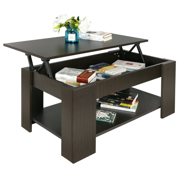 Coffee Table Lift Up Hidden Storage Cabinet Compartment