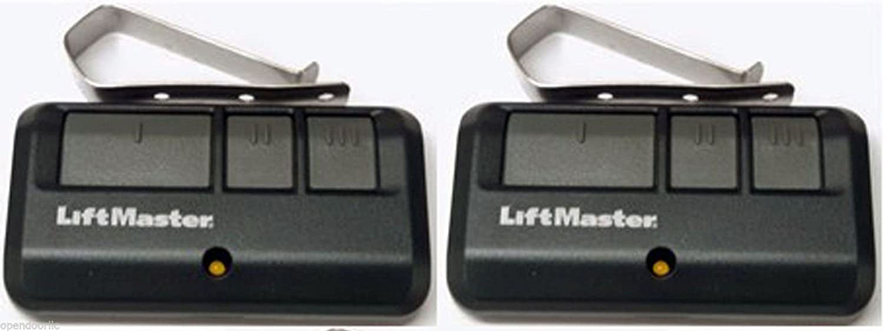 2-Pack Garage Door Opener Remote For LiftMaster/Chamberlain (Yellow Learn Button, Security+ 2.0) - 893LM/953ESTD Replacement