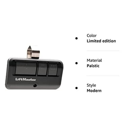 LiftMaster 893LM 3-Button Garage Door Opener Remote Control, Dark Gray (Limited Edition)