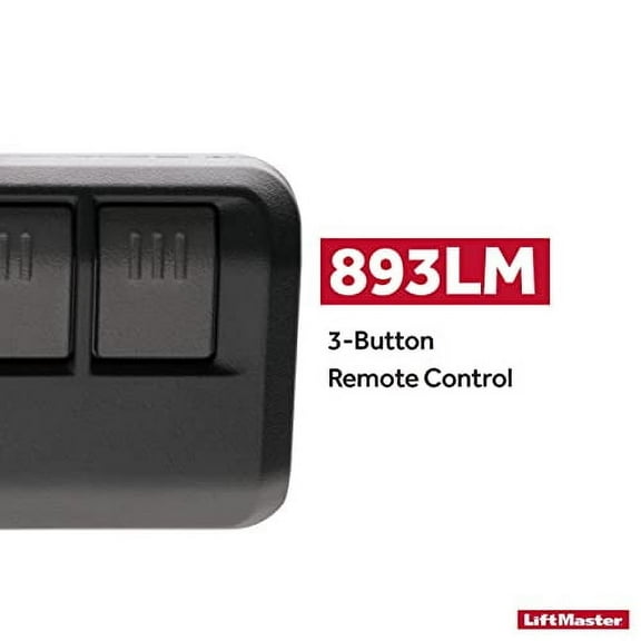 LiftMaster 893LM Security+ 2.0 3-Button Visor Clip Garage Door Opener Remote Control - Pack of 1