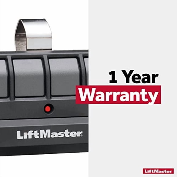 LiftMaster 894LT 4-Button Learning Garage Door Opener Remote Control - with Visor Clip - Use with myQ App - Works with Up to 4 Doors - Learning Remote Garage Door Opener - Sends a New Code - 1 Pack