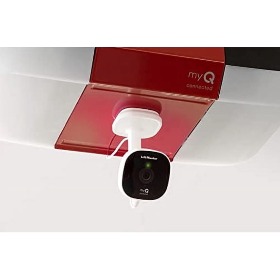 LiftMaster myQ Smart Garage HD Camera - WiFi Enabled - myQ Smartphone Controlled - Two Way Audio - Works with Key by Amazon in-Garage Delivery - Model MYQ-SGC1WLM, White