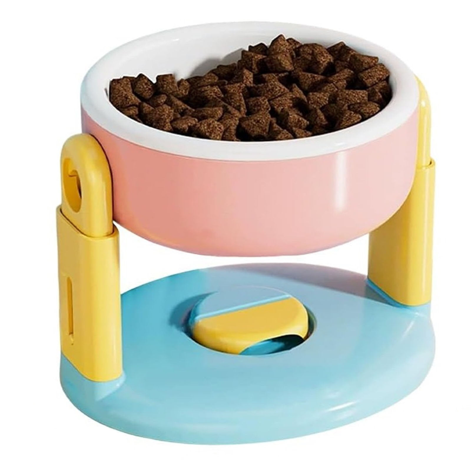 Liftable Suction Cup Pet Bowl, Adjustable Height Food and Water Dish for Cat and Dog