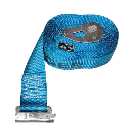 Liftall 60807.0 E-Track 2" x 2.5 kg Cam, Spring FTG, 20' Load Hugger Poly Tiedown, 8.0" Length, 5.0" Width, Blue J101