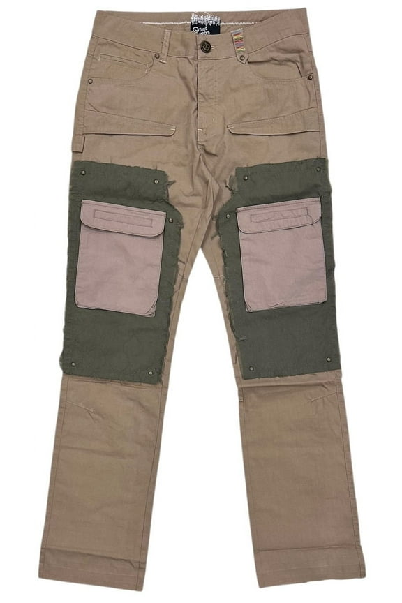 Men's Stash Carpenter Panel Cargo Straight Leg Pants (36, Turf)