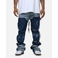 thumbnail image 1 of Lifted Anchors Men's Venus Floral Flared Leg Stacked Denim Jeans (44, Blue Wash), 1 of 9