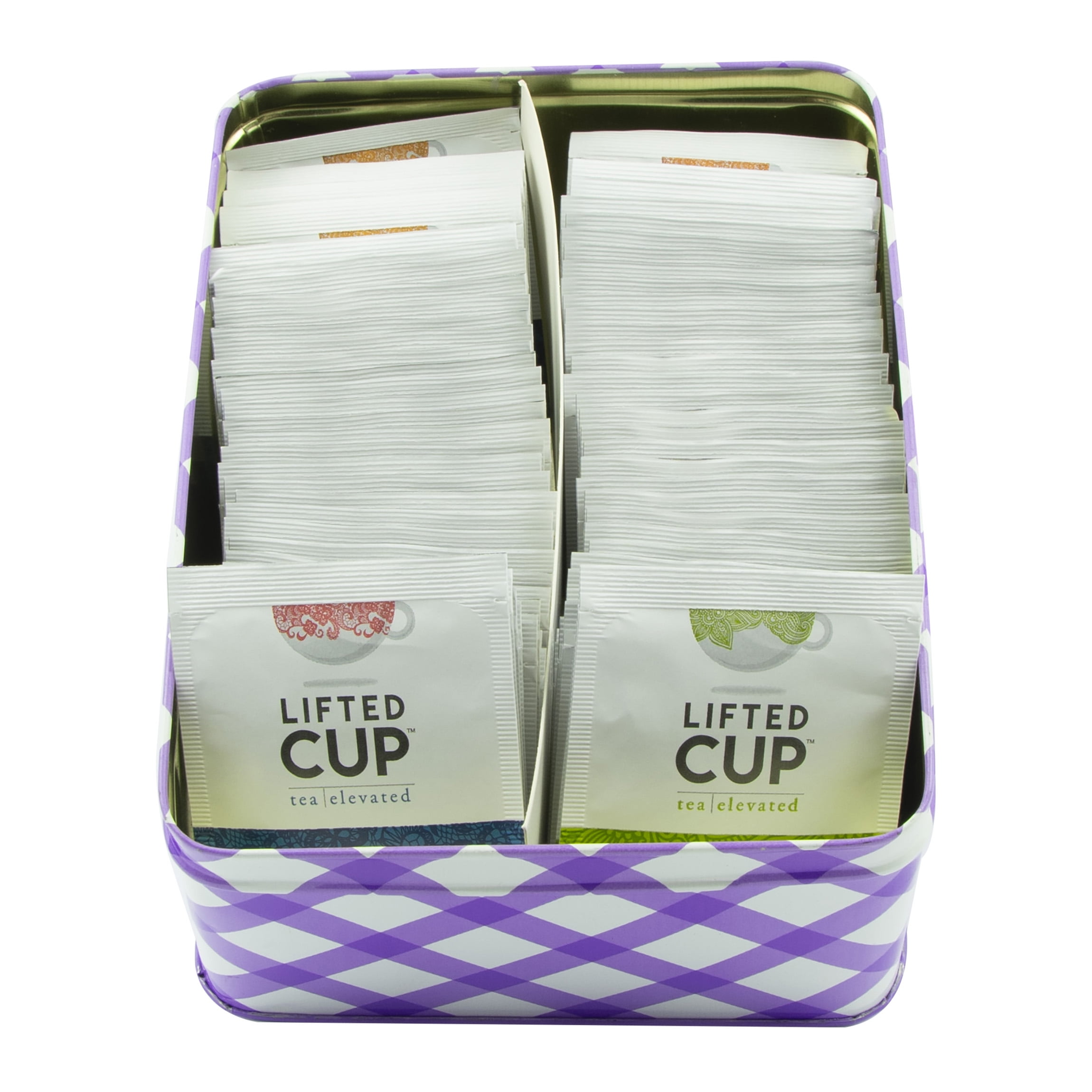 Lifted Cup Classic Tea Collection 72 Assorted Tea Bags in Tin Box