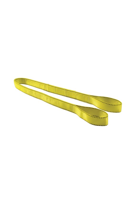 Nylon Web Slings, 2 in x 4 ft, Eye and Eye, Yellow