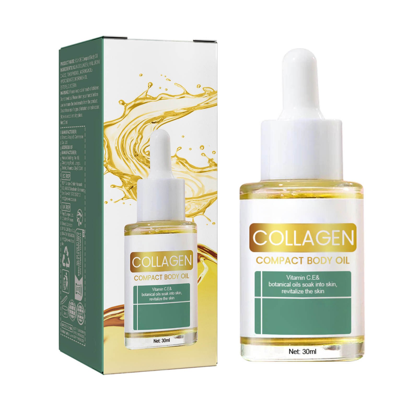 Lifting Body Oil, Compact Instantly Lifting Body Oil & Face Aging Serum, Anti-Aging Firming Treatment, 30ml Travel Size