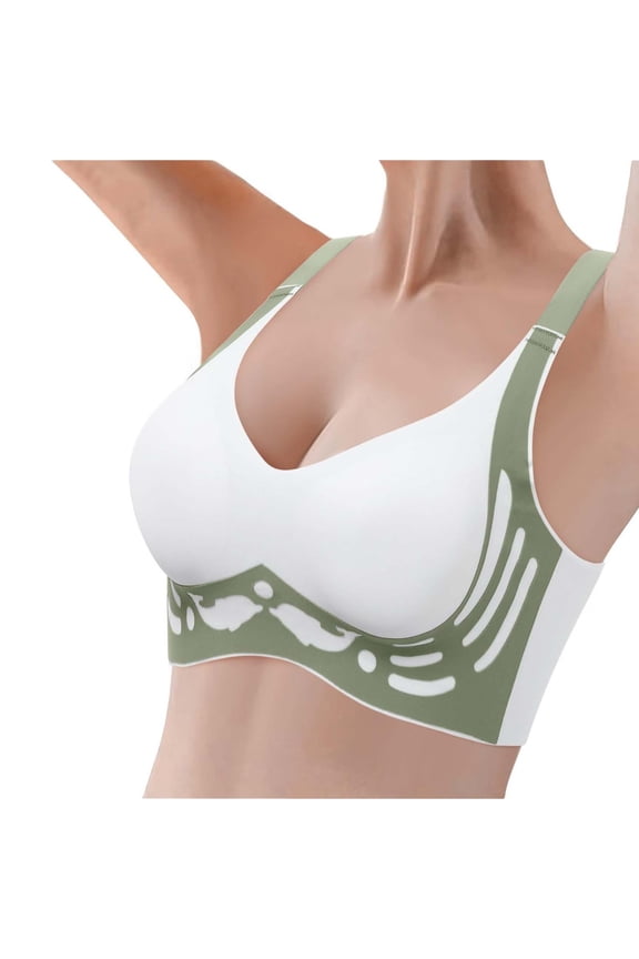 Lifting Bras for Sagging Breasts Full Coverage Support Bra Uplift Bra Soft Cotton Wireless Bras Womens Wireless Bras Lifting Bra Heavy Breast Support Bra Push up Sports Bra