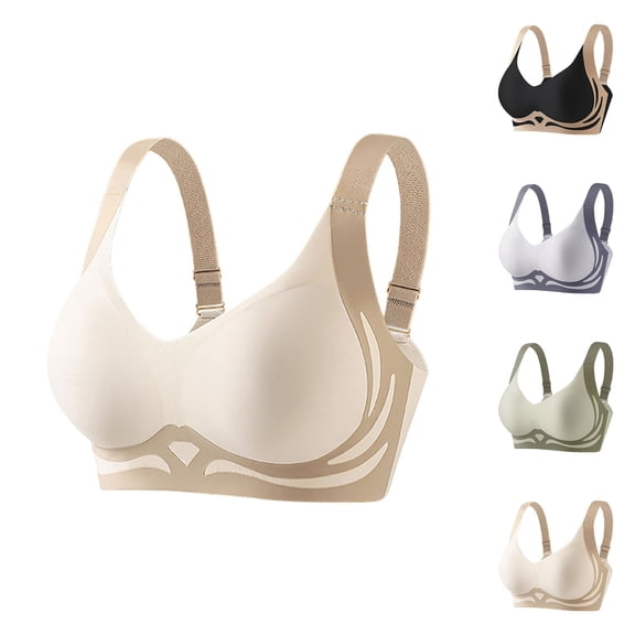 Lifting Bras for Sagging Breasts Minimizer Seamless Racerback Push Up Supportive Bralettes Everyday Bra