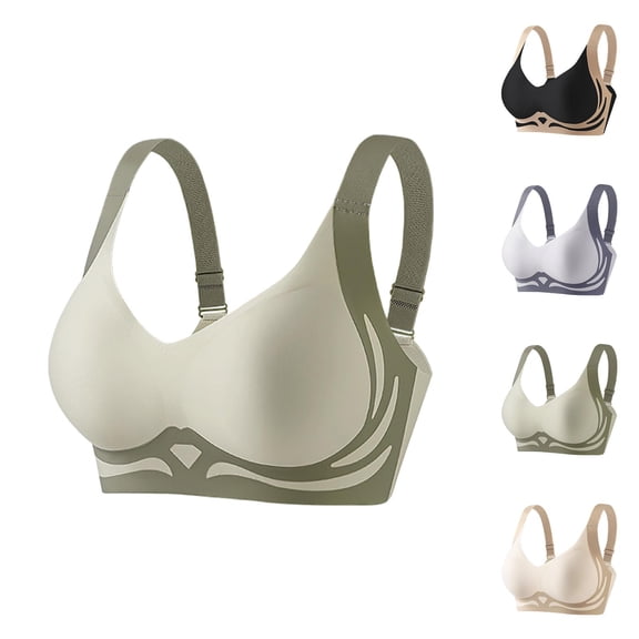 Lifting Bras for Sagging Breasts Minimizer Seamless Racerback Push Up Supportive Bralettes Everyday Bra