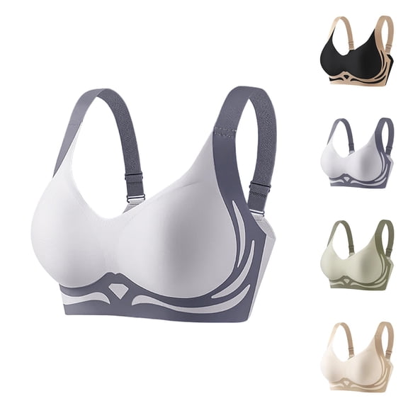 Lifting Bras for Sagging Breasts Minimizer Seamless Racerback Push Up Supportive Bralettes Everyday Bra