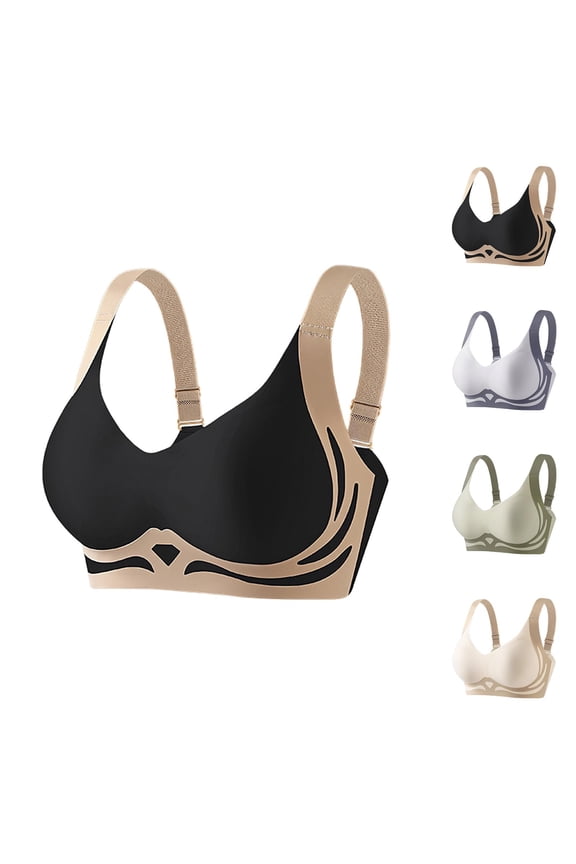 Lifting Bras for Sagging Breasts Minimizer Seamless Racerback Push Up Supportive Bralettes Everyday Bra