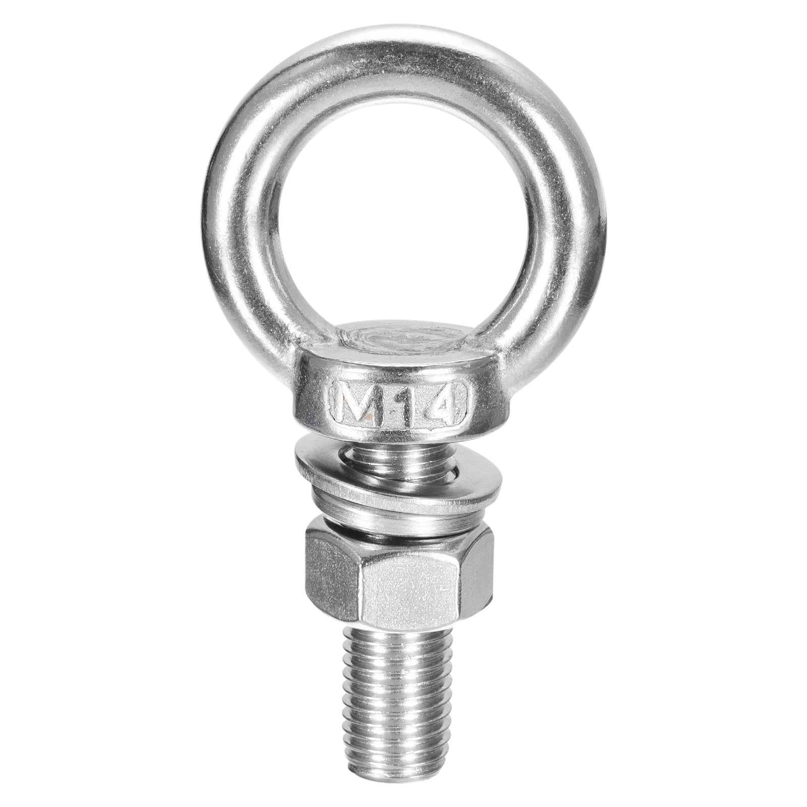 Lifting Eye Bolt 1 Set M14x50mm Eye Bolt with Nut Washer 304 Stainless