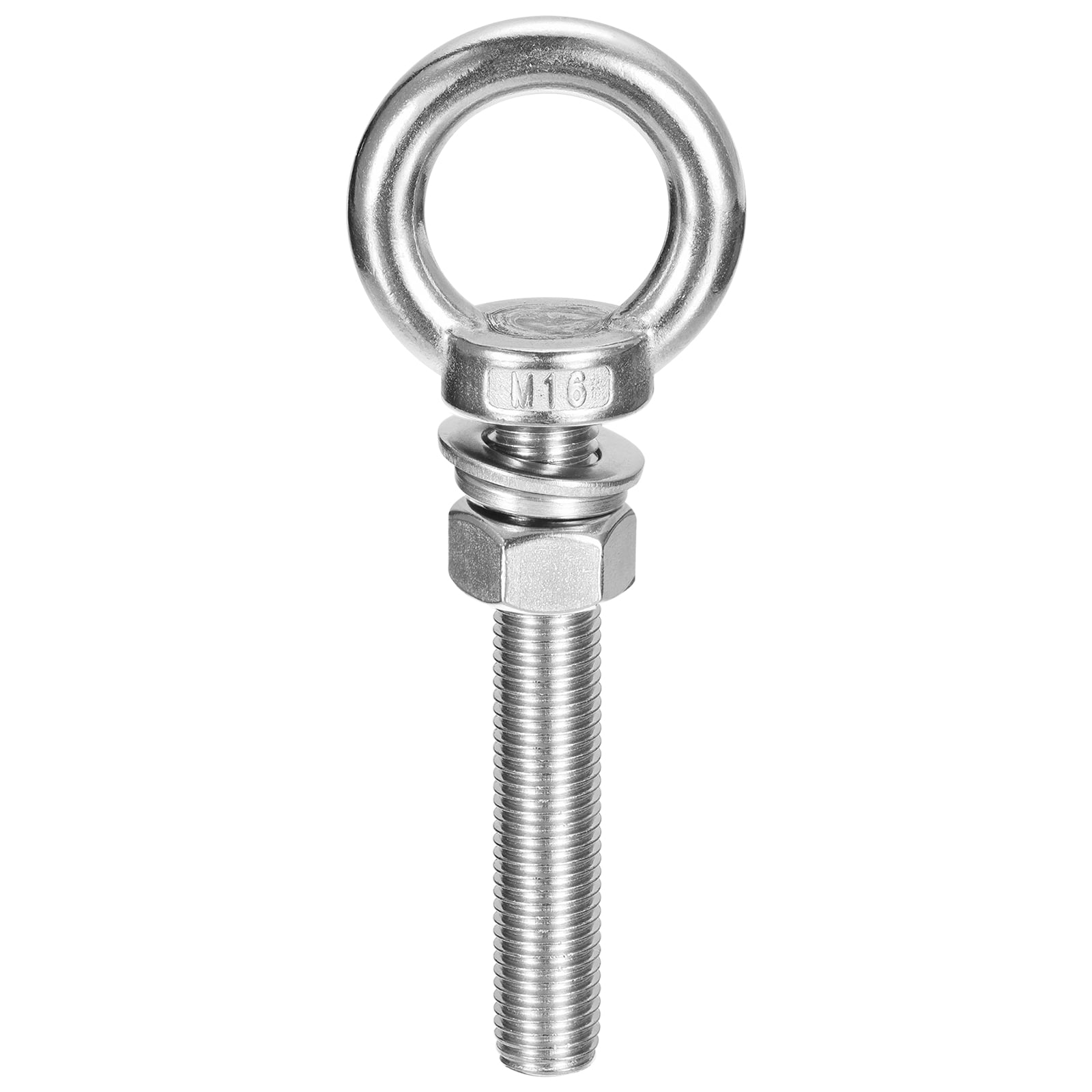 Lifting Eye Bolt 1 Set M16x100mm Eye Bolt with Nut Washer 304 Stainless