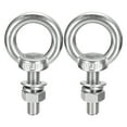thumbnail image 1 of Lifting Eye Bolt 2 Sets M8x30mm Eye Bolt with Nut Washer 304 Stainless Steel Shoulder Lifting Ring Eye Bolt, 1 of 6