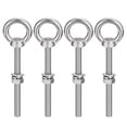 thumbnail image 1 of Lifting Eye Bolt 4 Sets M8x100mm Eye Bolt with Nut Washer 304 Stainless Steel Shoulder Lifting Ring Eye Bolt, 1 of 6