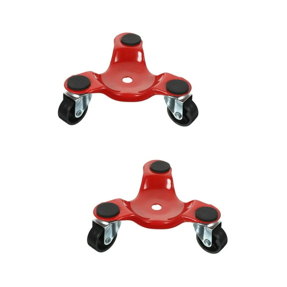 Lifting Heavy Things Moving Tools Dolly For Furniture Mover Portable Red Metal 2 PCS