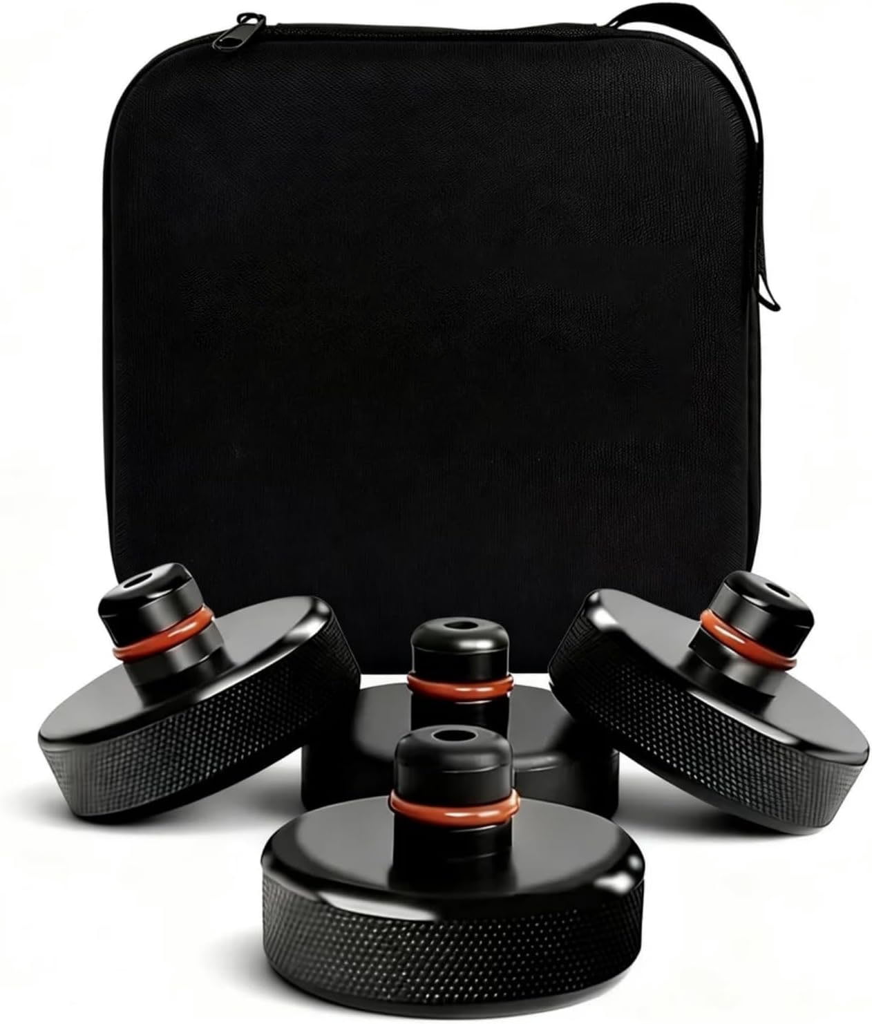 Lifting Jack Pads Compatible with Tesla Model 3/S/X/Y/Y Juniper, 4 Pucks with a Storage Case, Accessories for Tesla Vehicles 2013 to 2026
