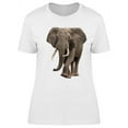 thumbnail image 1 of Lifting Leg African Elephant T-Shirt Women -Image by Shutterstock, Female Large, 1 of 2