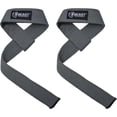 thumbnail image 1 of Lifting Straps for Weightlifting - Deadlift Strap Cotton Padded, Silicone Grip & Plain Wrist Straps for Powerlifting, Bodybuilding, Strength Training (Pair) (Gray), 1 of 1