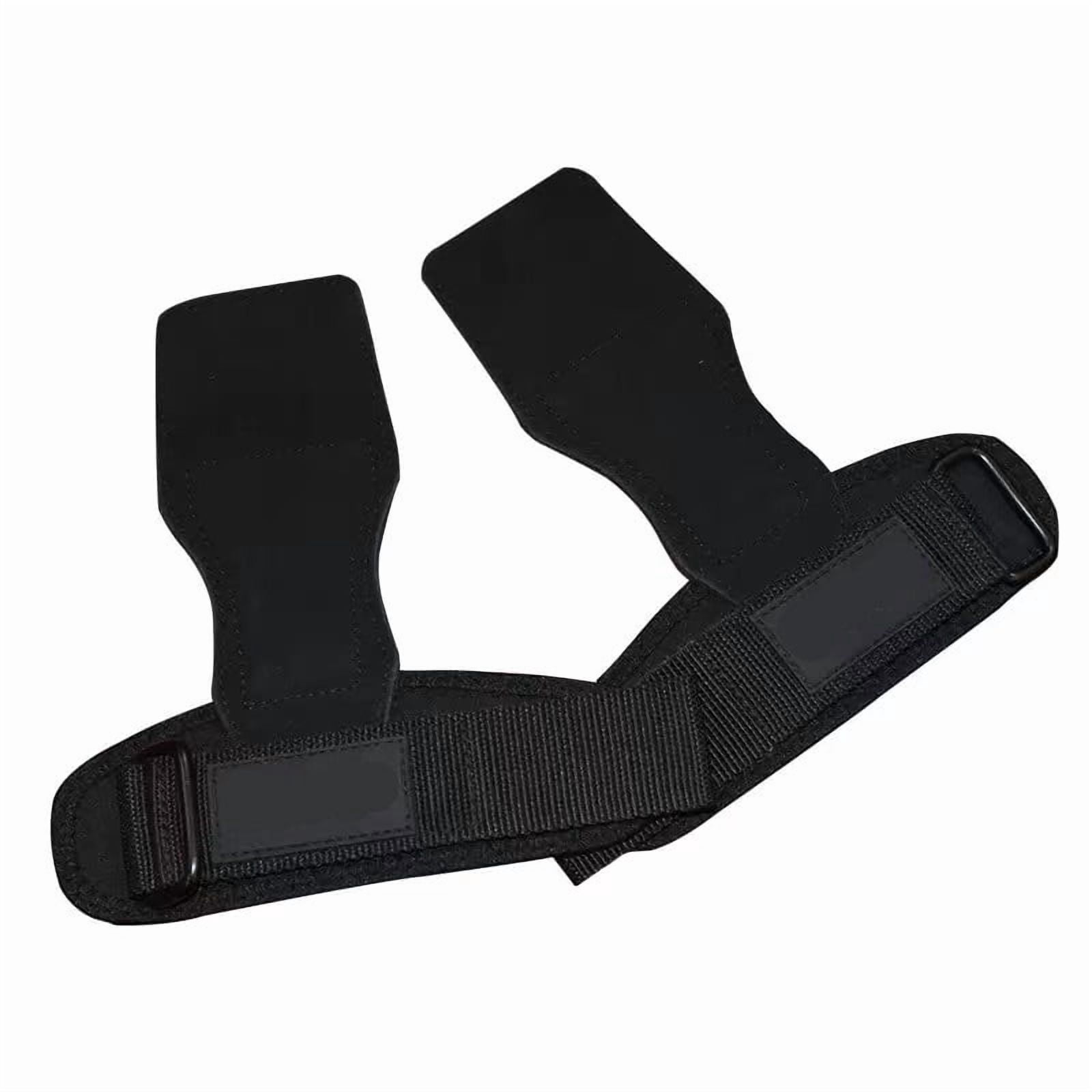 Lifting Wrist Straps, Rubber Weight Lifting Grips with Non-Slip Palm & Wrist Wraps Support for Deadlifts, Pull Ups, Rows, Heavy Powerlifting, Lat Pulldowns
