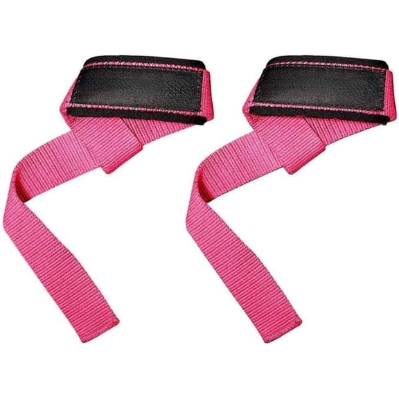 Lifting Wrist Straps for Weightlifting, Bodybuilding, Powerlifting, Strength Training, & Deadlifts - Padded Neoprene with 18 inch Cotton