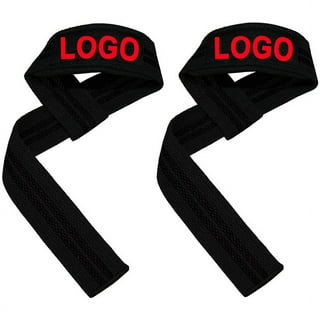 Lifting Straps (1 Pair) - Padded Wrist Support Wraps - for Powerlifting,  Bodybuilding, Gym Workout, Strength Training, Deadlifts & Fitness