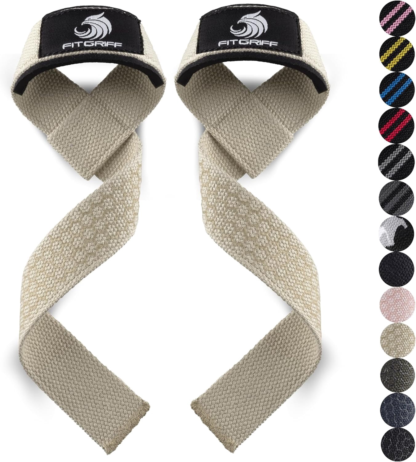 Lifting Wrist Straps for Weightlifting, Gym, Deadlift, Workout (Made of Premium Cotton & Padded) - Men & Women