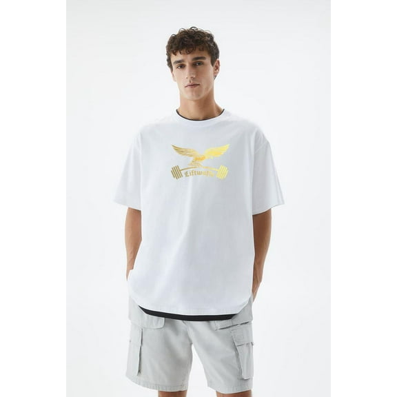 Liftwaffe Gold Gym Powerlifting Strongman T-Shirt, for men & women, up to size 5XL