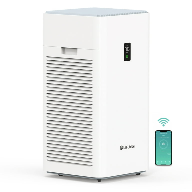 Lifubide Large Room Air Purifier H13 True HEPA 4555 Sq.Ft