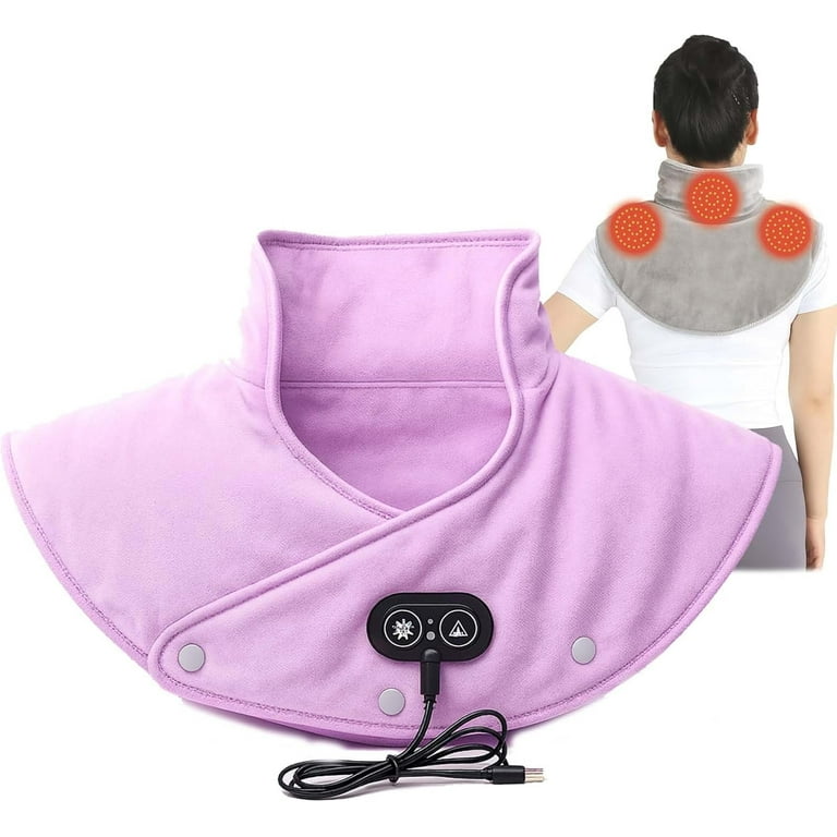 Heated Neck Wrap,3 Heat & 3 Vibration Massage Modes, Fast Heating in 60  Seconds, USB Powered Heated Neck and Shoulder Wrap, Ideal for Office Home  Use - Walmart.com