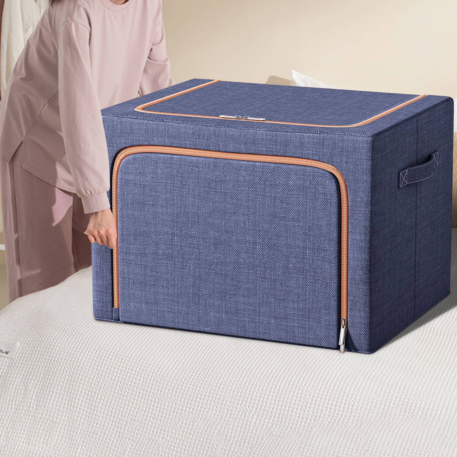 LigFeXiuan Fabric Storage Bins, Stackable Storage Box, Thickened And ...